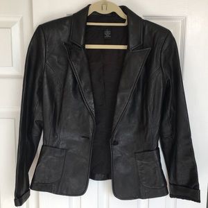 The Limited Black Leather Jacket